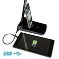 thumbnail image 4 of Lampe de bureau LED pivotante OttLite avec chargement USB et support, noir, 4 of 9