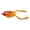 B#006, variant on Topwater Frog Lure for Bass Snakehead Perch – Yellow-Orange with Red Head, Lifelike Leg Action & Double Hook for Thick Cover Fishing