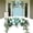 Light Blue, variant on Wedding Arch Flowers, 29.5 Inch Rustic Artificial Floral Swag for Door Lintel, Green Leaves Rose Peony Sunflowers Table Centerpieces Home Decoration