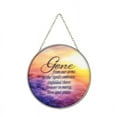thumbnail image 3 of Gone From Our Arms Orange Sunset 6 x 6 Glass Decorative Sun Catcher with Suction Cup, 3 of 3