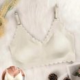 thumbnail image 5 of Byworldtasic Womens Seamless Wireless Bra Scalloped Edge No‑Show Bralette Adjustable Thin Straps Soft Everyday Bra, 5 of 10