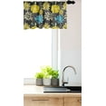 thumbnail image 3 of Ambesonne Floral Window Valance, Jasmine Peony Design, 54" X 12", Charcoal Grey Yellow, 3 of 3