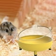 thumbnail image 6 of Hamster Sand Bath Box Shower Bathtub Sand Bath Container Pet Toy Removable Small Animal Bath House for Hedgehog Rat Chinchilla Ferret Gerbil Yellow, 6 of 9