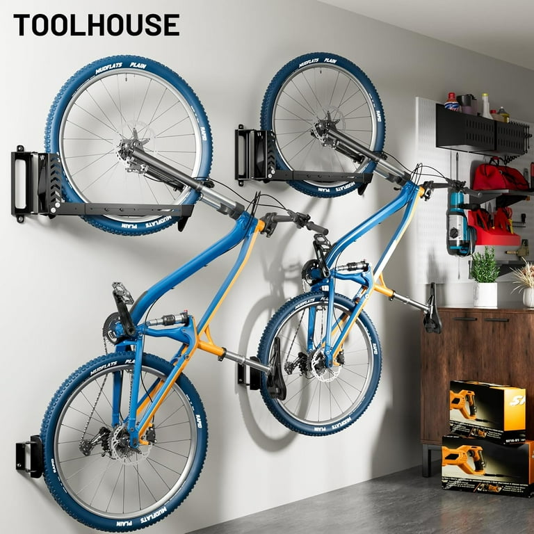 3-Pack Swivel Bike Rack Wall Mount, Bike Hangers for Garage, Space