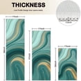 thumbnail image 4 of Teal Marble Gold Wave Pattern Kitchen Rugs Sets Of 3,Kitchen Runner Rugs Non Skid Washable,Decorative Kitchen Floor Mats for Kitchen,Sink,Laundry,17"x30"+ 17"x47" + 17"x59", 4 of 6