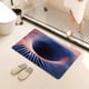 thumbnail image 5 of Felpudo con ilusión óptica | Diseño 3D sin fondo | Uso en interiores y exteriores para entrada, sala de estar y dormitorio | Antideslizante, absorbente de agua, fácil de limpiar, 5 of 6