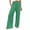 #022-Green, variant on Women's High-Waisted Wide-Leg Jogger Pants - Loose Fit Elastic Cuff Trousers with Drawstring Waist