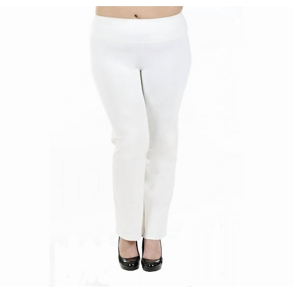 InstantFigure Curvy Plus Size Straight Wide Leg Pant 16803MC