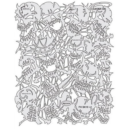 UPC: 0758240138198 | Iwata Artool Freehand Template – Return of Skull Master Lucky 13