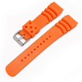 thumbnail image 2 of Men's 20/22/24mm Rubber Strap For Casio Bump Seiko Waterproof Sports Watch Strap, 2 of 4