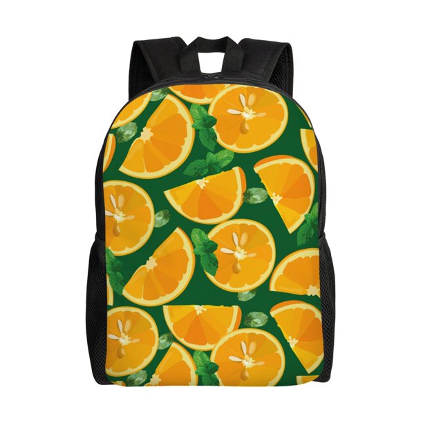 Disketp Orange Mochila Unisex de Apertura Lateral Completa, Mochila para Laptop para Escuela, Trabajo y Viajes