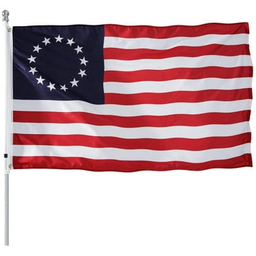 FRF 3x5 Betsy Ross American US Flag 3' x 5' Outdoor- 13 Stars Colonies Primitive US USA Flags Banner Heavy Duty(Betsy Ross Flag 3x5ft)