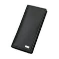 thumbnail image 1 of EeaseMX Cartera larga de piel sintética para hombre, de gran capacidad, para cheques, tarjetas de crédito y efectivo (negra), 1 of 7