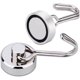 thumbnail image 4 of Magnetic Hooks, 100 (Approximately 15 Kg) + Strong Magnet with Hook for Fridge, Heavy Duty Cruise Hook for Ceiling, Magnetic Hanger Metal Hook for Towel, Cup, Wall(White, Pack of 4/8) (4PCS), 4 of 5