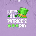 thumbnail image 4 of Inktastic Happy St. Patrick's Day Green Hat and Clovers Boys or Girls Baby Bodysuit, 4 of 5