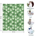 thumbnail image 4 of Green Ghost Bat Pattern Blanket,Comfortable Soft Flannel Throw Blanket,All Season,Warm Lightweight Blankets for Sofa Bed Couch Living Room Chair,30"x40", 4 of 4