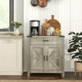 thumbnail image 2 of HOMCOM Buffet avec 1 Tiroir 1 Armoire de Rangement Buffet, Gris, 2 of 9