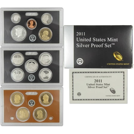 2011 Silver Proof Set U.S. Mint Original Government Packaging OGP COA
