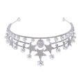thumbnail image 2 of GOOHOCHY Boda Pearl Tiara Girl Rinestono Corona Proporro para la novia Partido de la fiesta del tocado de la novia Corona de la boda, 2 of 8