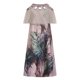 thumbnail image 4 of Vestidos casuales de verano con hombros descubiertos y mangas con estampado floral de cintura alta para mujer Pompotops ghjkhdj18125, 4 of 8