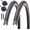 27 X 1 1/4 2 Tires 2 Tubes Gumwall, variant on 2 Pack 700x23C Bike Tires Inner Tubes Foldable Replacement for Road Bicycle