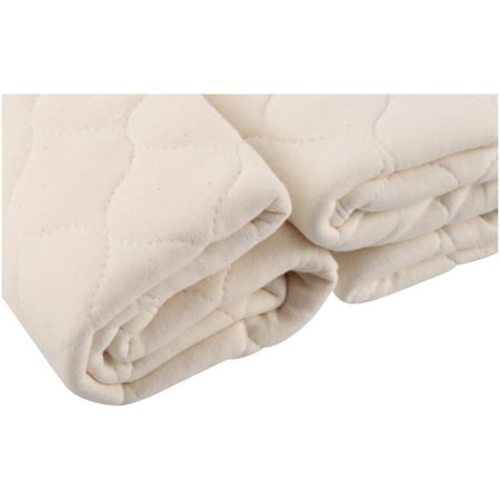 Burping Pads American Baby Company Waterproof Quilted Lap and Burp Pad Cover made with Organic Cotton, Natural Color, 2 Pack ()