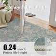 thumbnail image 6 of ATHOPE Floral 5x7 Area Rug, Machine Washable Rugs Soft Non Slip Low Pile Rugs for Living Room Bedroom Nursery Kitchen Dining Room Indoor, Large Floral Print Pattern Carpet, Blue, 6 of 8