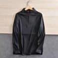 thumbnail image 5 of Hvyesh Men's Long Sleeve Athletic Shirts Quarter Zip Running T-Shirts Slim Fit Workout Gym Muscle Tshirt, 5 of 10