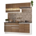 thumbnail image 1 of Cocina Integral Completa Madesa Glamy 200cm Blanco/Marrón, 1 of 10