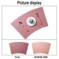 thumbnail image 3 of 4 Pcs Napperons Compensés pour Table Ronde, Tapis en Cuir PU Imperméables Résistants aux Taches Napperons de Noël, 3 of 5
