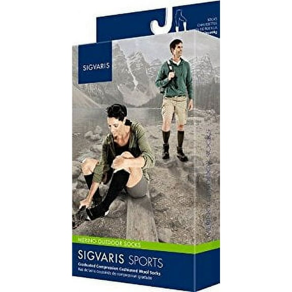 Sigvaris Motion 422 Thermoregulating Wool 20-30 Knee High Compression Socks Olive SL
