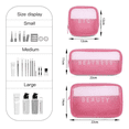 thumbnail image 3 of 3pzs Cosmetiquera Neceser Estuches De Maquillaje Bolsa Viaje Xtellar rosa, 3 of 3
