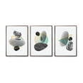 thumbnail image 1 of Set de Cuadros Figuras con Rocas Zen Oriental 100% Algodón Canvas Minimalista Moderno con Marcos Flotado Negro Maxigráfica Shop  Cuadro Abstracto Zen, 1 of 7