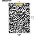 thumbnail image 3 of Coolnut Sexy Leopard Print Acrylic Clipboard with Low Profile Gold Metal Clip Standard A4 Letter Size Decorative Clipboards for Office,Jobsite,Medical,School, 3 of 7