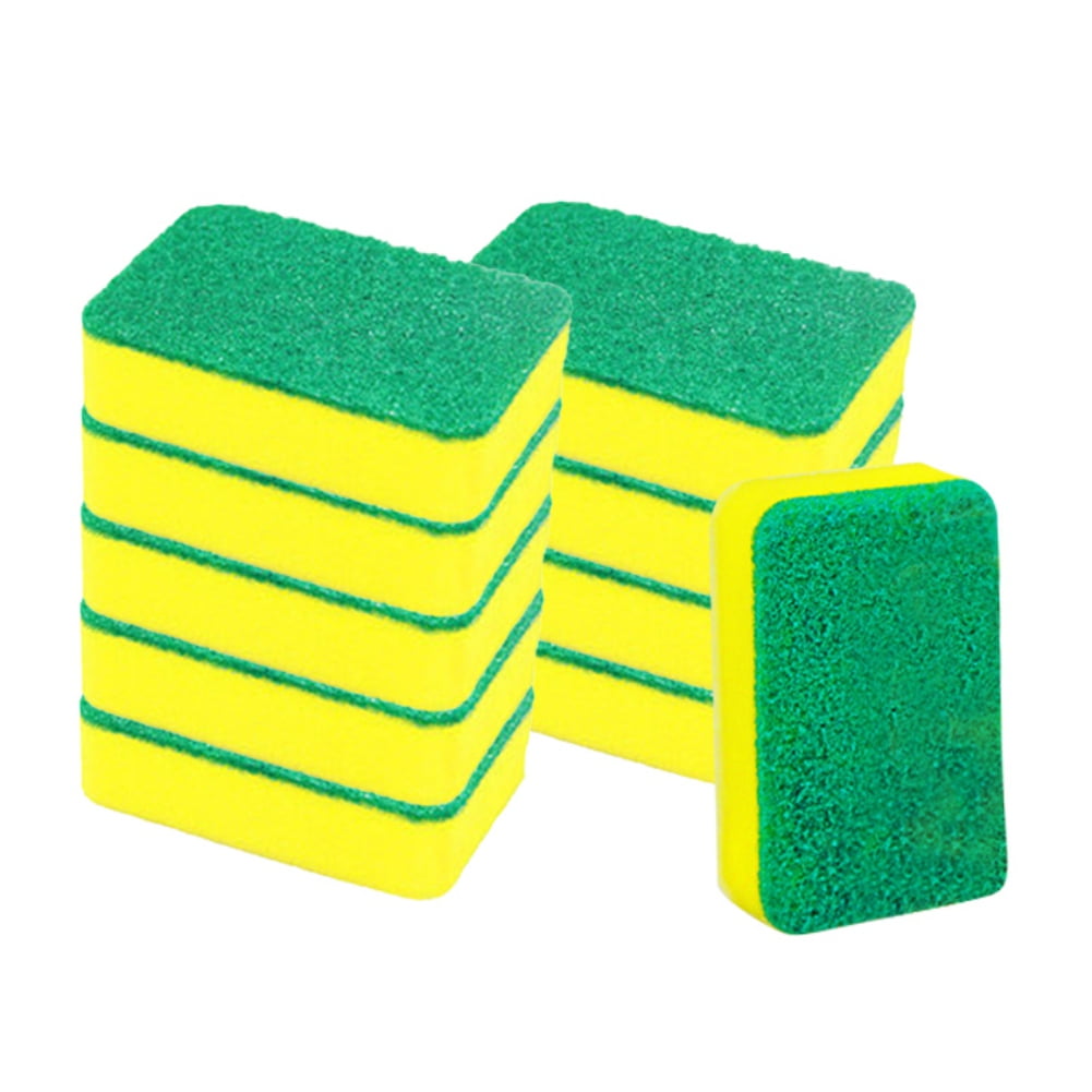 10PCS Cleaning Scrub Sponges for Kitchen, Dishes, Bathroom, Car Wash