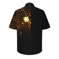 thumbnail image 5 of HAPIMO Loose Hawaiian Beach Shirts for Men Fashion Tees Activewear Casual Relaxed Summer Gradient Color Teens Tops Clearance Short Sleeve Turndown Collar Lapel Button Gold XXL, 5 of 5