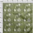 thumbnail image 2 of oneOone Cotton Jersey Light Green Fabric Florals Craft Projects Decor Fabric Printed By The Yard 58 Inch Wide, 2 of 4