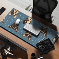 thumbnail image 2 of Long Mouse Pads for Desk,French Bulldogs Blue Desk Mats on Top Of Desks, Desk Mouse Pad Extra Large with 3mm Non-Slip Base and Stitched Edge for Gaming,Office,Work,Home 35.4"x15.7", 2 of 6