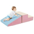 thumbnail image 1 of Costway Step and Slide Climber for Infants and Toddlers Baby Soft Foam Structure Blocks Pink, 1 of 10