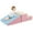 Pink+Light Blue, variant on Costway Step and Slide Climber for Infants and Toddlers Baby Soft Foam Structure Blocks Purple