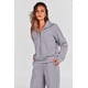 thumbnail image 3 of Conjunto Deportivo de Mujer PRETTYGARDEN 2 Piezas Sudadera con Media Cremallera y Pantalones Palazzo Gris Talla S, 3 of 7