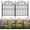 Black-3, variant on Decorative Garden Fence , 10 Pack Rustproof Metal No Dig Fence Animal Barrier for Dog, Arched Flower Bed Edging Ornamental Wire Border Panel Fencing for Yard Patio Outdoor Decor