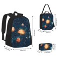 thumbnail image 2 of Disketp Solar System And Planets Mochila Estampada de Gran Capacidad con Lonchera y Estuche, Set de 3 Piezas para Estudiantes, 2 of 7