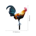 thumbnail image 6 of Dujiujun Rooster Stake Realistic Looking Weather-proof Sharp Tip Non-fading Vibrant Finish Mothers Day Yard Art Poultry Insert Sign Home Supply, 6 of 8
