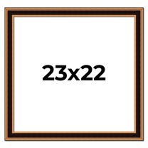 23x22 Frame Gold Brown Plein Air Vintage Solid Wood Picture Frame | 1.75 Inches Moulding Width |