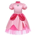 thumbnail image 2 of IBTOM CASTLE Princess Costume for Girls Princess Dress with Crown Halloween Carnival Fancy Dress up 7-8 Years Pink - Accessories, 2 of 8