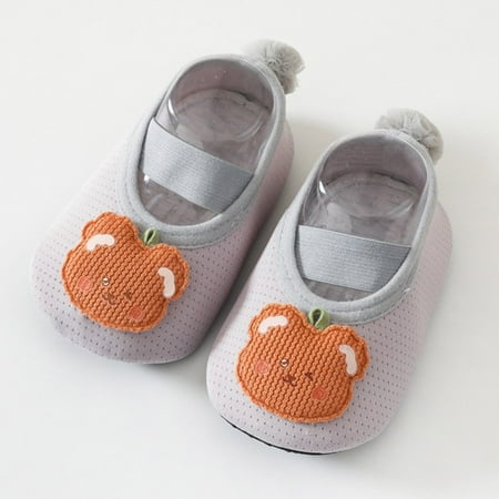

BFYSFBAIG Toddler Baby Boys Girls Non Summer Print Breathable First Walkers Prewalker Floor Soft Socks Shoes 0-18M