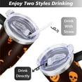 thumbnail image 5 of 40oz Halloween Tumbler with Handle & Straw - Insulated Stainless Steel Travel Mug,Leakproof,Cup Holder Friendly,Dishwasher Safe,for Hot/Cold Drinks., 5 of 9