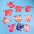 thumbnail image 4 of MasteelfCA 24PCS Brocade Bag Drawstring Jewellery Bag Gift Bag Jewelry Packaging Pouches (Random Pattern), 4 of 8