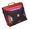 thumbnail image 3 of Case It Zipper Binder with Exterior Book Holder, 2 inch,Red, X-351-FF, 3 of 7